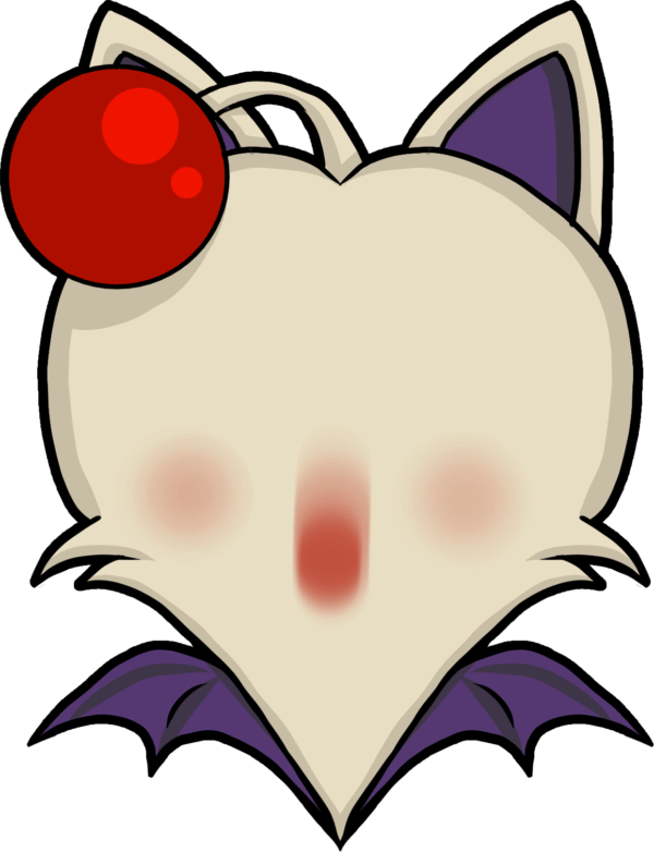 Moogle Fan Heart Pin